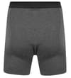 Thumbnail Charcoal heather boxer briefs with black waistband, back view.
